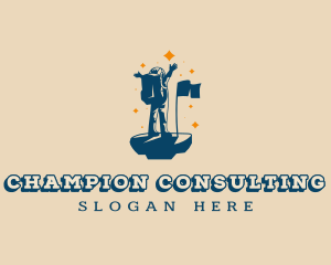 Space Leader Astronaut logo