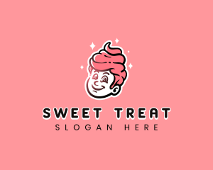 Sweet Ice Cream Boy logo design