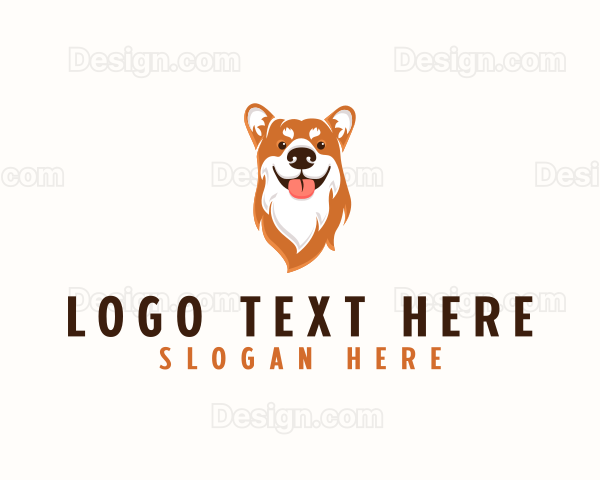 Cute Puppy Pet Logo