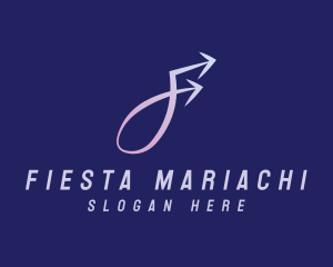 Logistics Arrow Letter F logo design