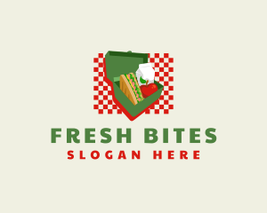 Canteen Snack Lunchbox logo design