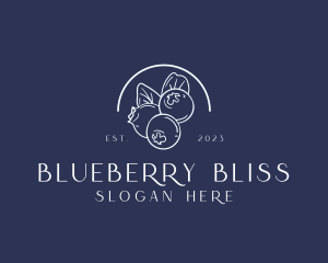 Organic Blueberry Fruit Harvest logo