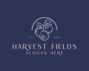 Organic Blueberry Fruit Harvest logo