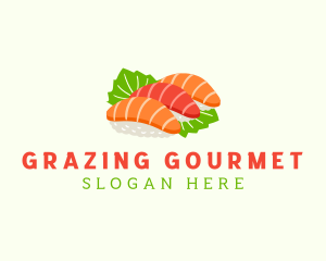 Sashimi Asian Food logo design