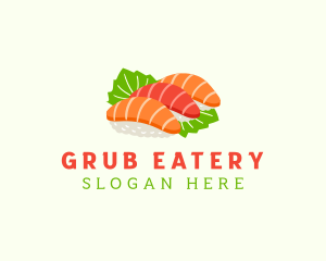 Sashimi Asian Food logo design