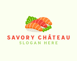 Sashimi Asian Food logo design