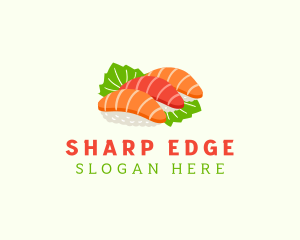 Sashimi Asian Food logo design