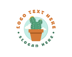 Cactus Pot Plant logo