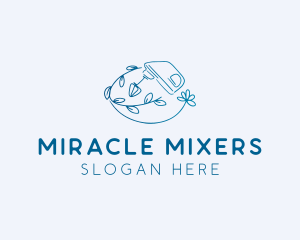 Hand Mixer Baking Floral logo
