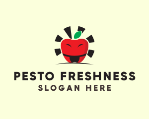 Sumo Apple Fruit logo design