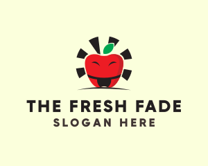 Sumo Apple Fruit logo design