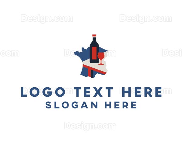 French Wine Tasting Logo