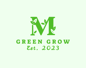 Seedling Letter M logo