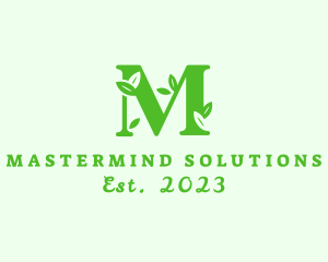 Seedling Letter M logo design