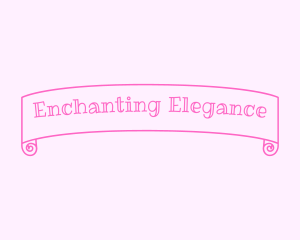 Pink Girly Banner logo