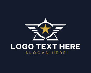 Wings Military Insignia logo