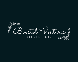 Wedding Ornate Wordmark logo design