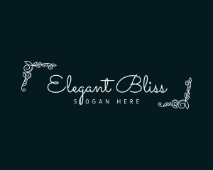 Wedding Ornate Wordmark logo