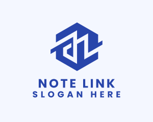 Geometric Modern Letter N  logo design