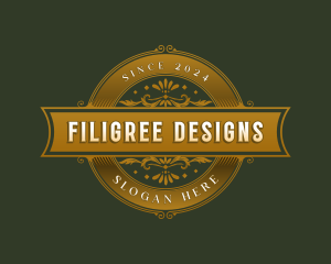 Luxury Vintage Ornament logo design