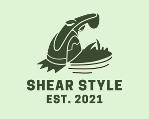 Electric Garden Grass Shears logo design