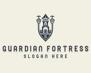 Castle Academia Fortress logo design