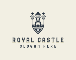 Castle Academia Fortress logo design