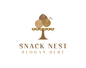 Chocolate Muffin Dessert  logo design