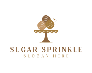 Chocolate Muffin Dessert  logo design