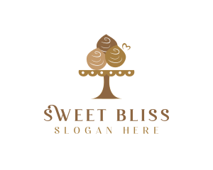 Chocolate Muffin Dessert  logo design