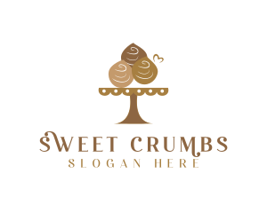 Chocolate Muffin Dessert  logo design