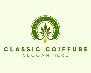 Cannabis Plant Oil Extract logo design