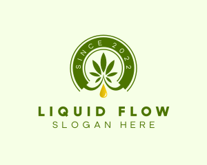 Cannabis Plant Oil Extract logo design