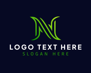 Creative Business Letter N logo