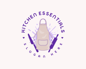 Kitchen Apron Baker logo design