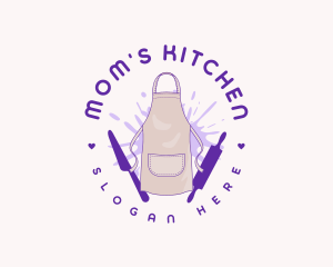 Kitchen Apron Baker logo design