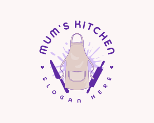 Kitchen Apron Baker logo design