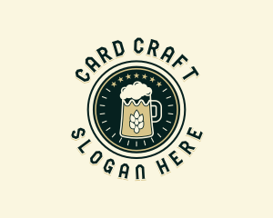 Craft Beer Brewing logo design