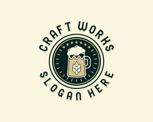 Craft Beer Brewing logo design