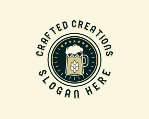 Craft Beer Brewing logo design