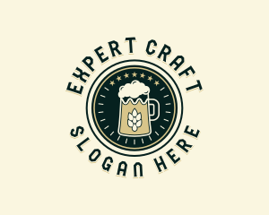 Craft Beer Brewing logo design