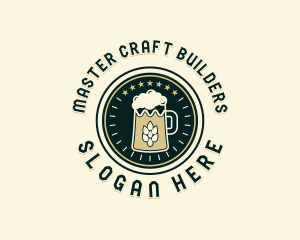 Craft Beer Brewing logo design