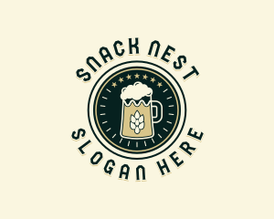 Craft Beer Brewing logo design