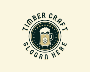 Craft Beer Brewing logo design