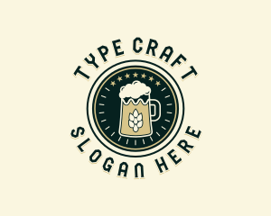 Craft Beer Brewing logo design