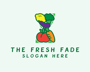 Organic Fruit Veggies logo design