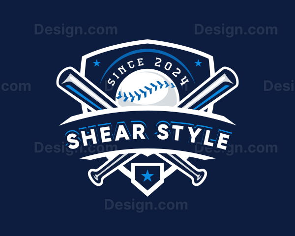 Sport Baseball Shield Logo