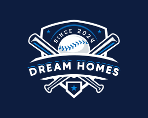 Sport Baseball Shield Logo