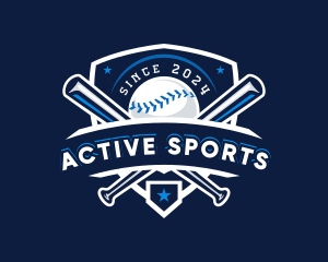 Sport Baseball Shield logo