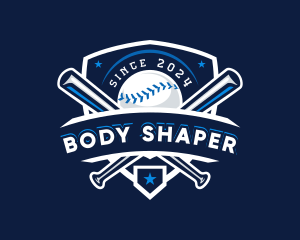 Sport Baseball Shield logo design